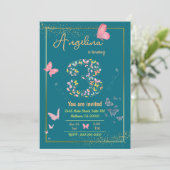 私の天使は3回を回している：私の蝶の誕生日 招待状 (スタンド正面)