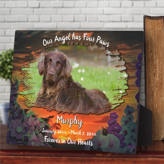 私の天使は4本の足 サンセット 2584 フォトプラーク