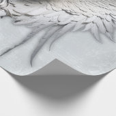 私の天使ハート、翼のあるハート ラッピングペーパー (角)