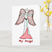 私の天使 カード (黄色い花)