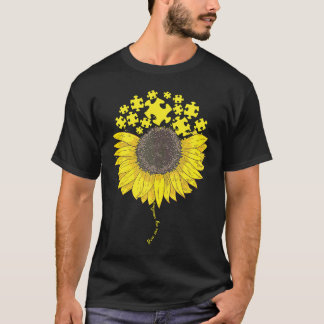 私の太陽です 自閉症 パズル ひまわり 自閉症 Tシャツ