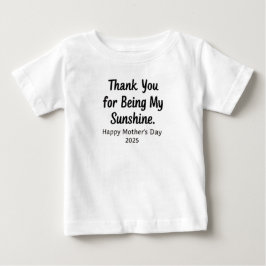 私の太陽の光を照らしてくれてありがとう ベビーTシャツ
