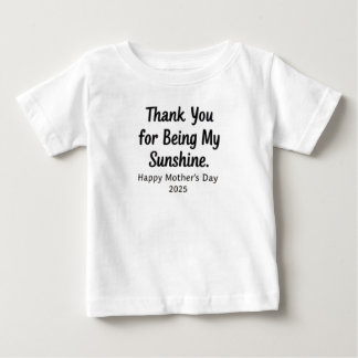 私の太陽の光を照らしてくれてありがとう ベビーTシャツ