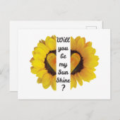 私の太陽の光を照らしてくれる？ ポストカード (正面/裏面)