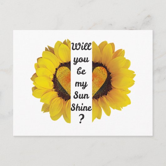 私の太陽の光を照らしてくれる？ ポストカード (正面)