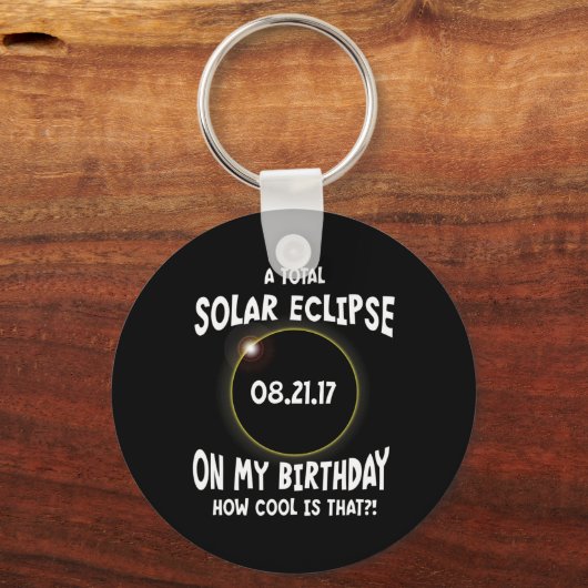 私の太陽の誕生日に皆既食のクール方法 キーホルダー (正面)