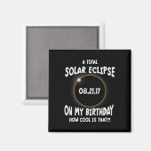 私の太陽の誕生日に皆既食のクール方法 マグネット (正面/裏面)