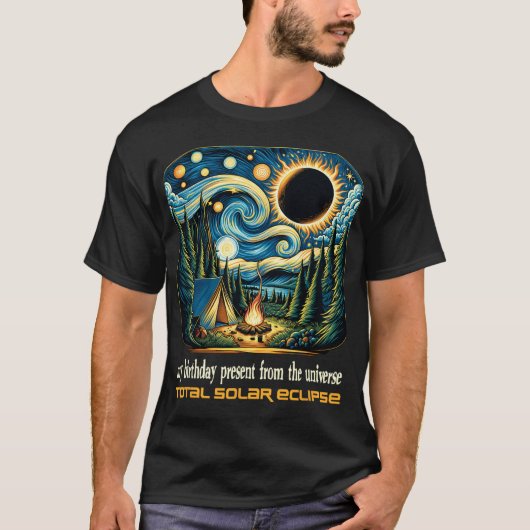 私の太陽の誕生日をユニバーから食べる Tシャツ (正面)