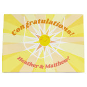 私の太陽ベイビーシャワー ラージペーパーバッグ (正面)