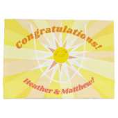 私の太陽ベイビーシャワー ラージペーパーバッグ (裏面)