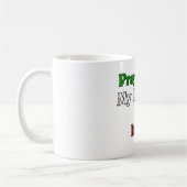 私の夫によってがイタリアンである私のために祈って下さい コーヒーマグカップ (左)