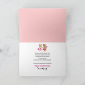 私の夫のためのバレンタインテディベアーズカード カード (内部)