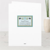 私の夫のビンゴカード愛への幸せな記念日 カード (裏面)