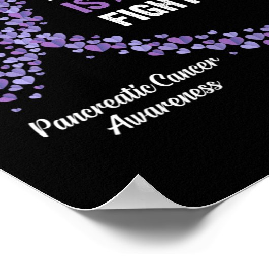 私の夫の戦いは私の戦い膵癌a ポスター (角)