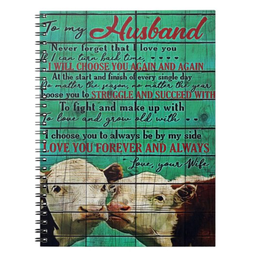 私の夫の手紙ギフト |手紙 | ノートブック (正面)