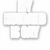 私の夫はゲイ シール (正面)