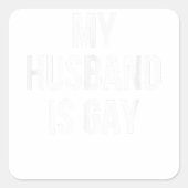 私の夫はゲイ スクエアシール (正面)