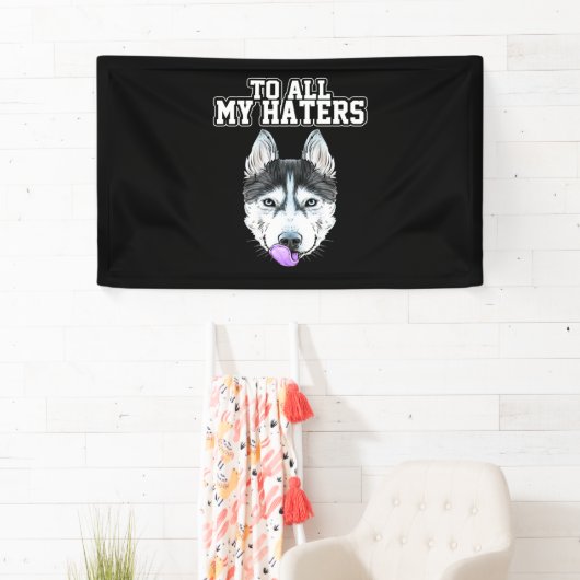 私の夫は全ての主人に対して 横断幕 (インサイチュ)