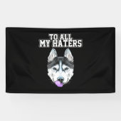 私の夫は全ての主人に対して 横断幕 (横)