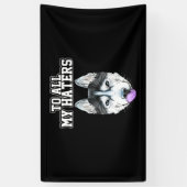 私の夫は全ての主人に対して 横断幕 (縦)