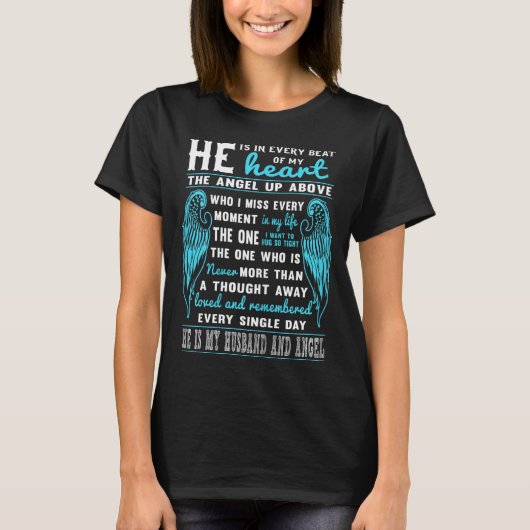 私の夫は守護天使 Tシャツ (正面)
