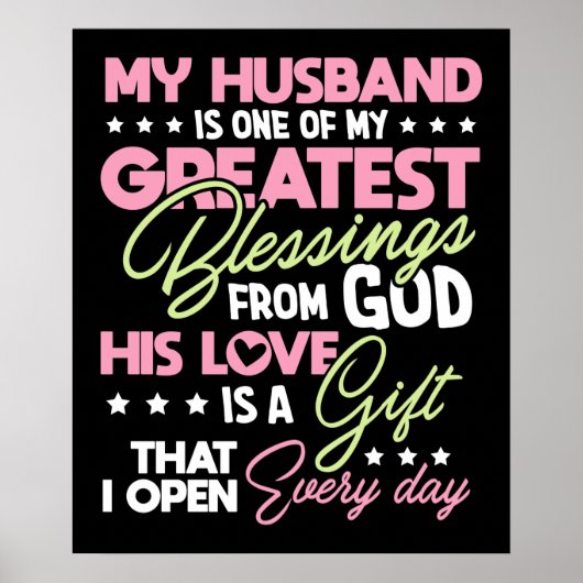 私の夫は神から素晴らしの恵みの一人だ ポスター (正面)