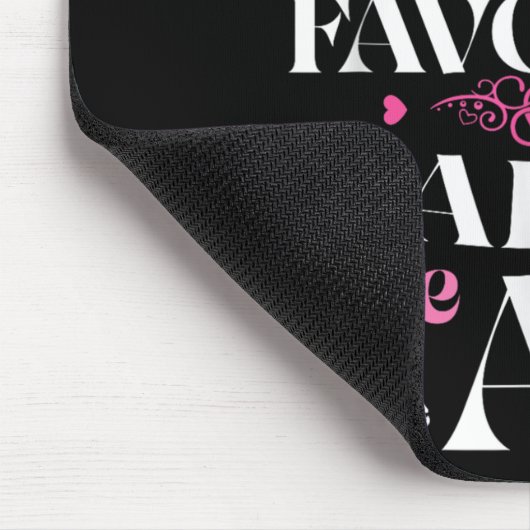 私の夫は私のお気に入りのハートの痛みおもしろい マウスパッド (コーナー)