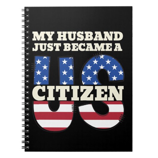 私の夫は米国市民アメリカ人にな誇りを持ったった ノートブック (正面)