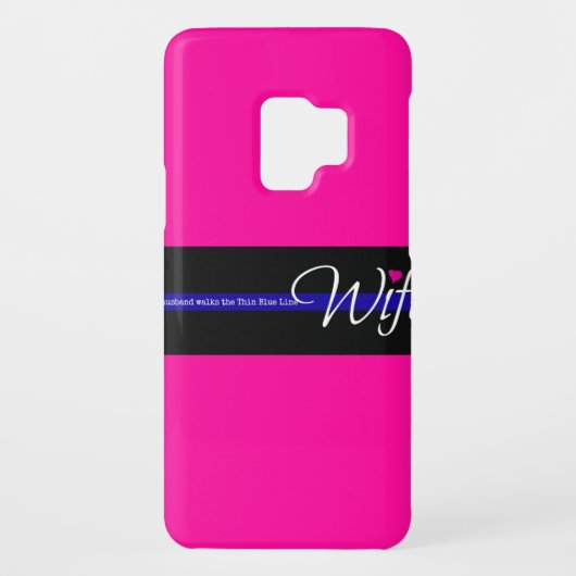 私の夫は薄いブルーライン歩きます Case-Mate SAMSUNG GALAXYケース (裏面)