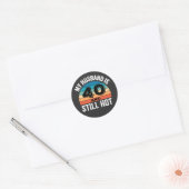 私の夫は40歳で、まだ暑い ラウンドシール (封筒)