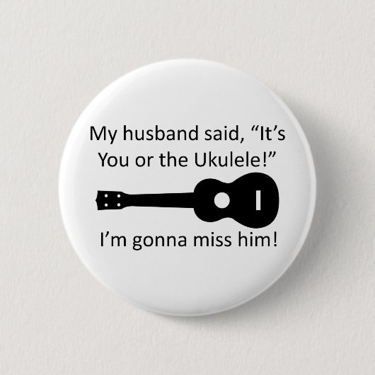 私の夫は…言いました 缶バッジ (正面)