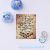 私の夫への手紙 | 夫への素敵なプレゼント チラシ (シングル)