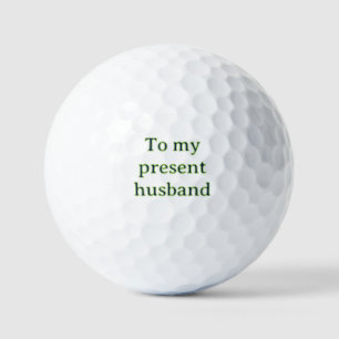 私の夫への結婚記念日 名前と日付を追加 ゴルフボール