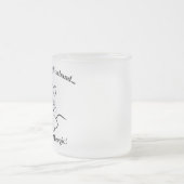 私の夫ユーモアのあるの猫得をコーヒーマグ フロストグラスマグカップ (中央)