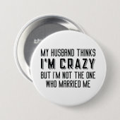 私の夫考えは私熱狂する 缶バッジ (正面&裏面)