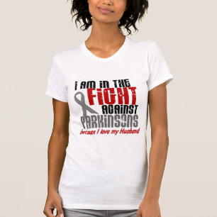 私の夫1のための戦いのParkinsonsの病気 Tシャツ