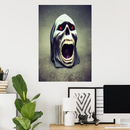 私の失った体は私の救済できる | AI Art ポスター (ホームオフィス)