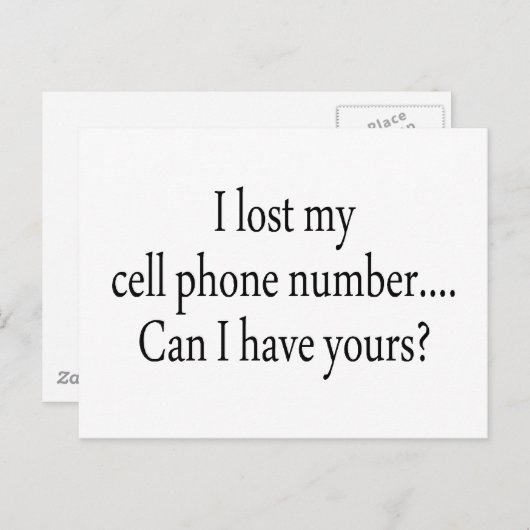 私の失った携帯の番号は君のものだ ポストカード (正面/裏面)