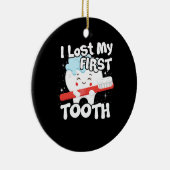 私の失った最初の歯かわいいベビー歯のギフト セラミックオーナメント (右)