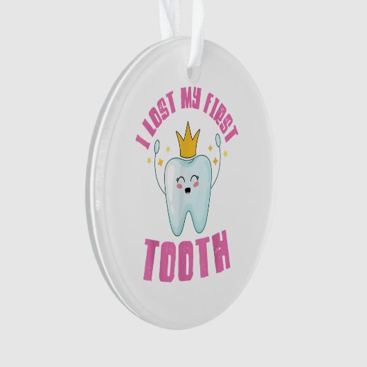 私の失った最初の歯の歯の子供の贈り物 オーナメント (正面)