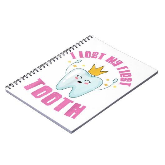 私の失った最初の歯の歯の子供の贈り物 ノートブック (左側)