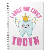私の失った最初の歯の歯の子供の贈り物 ノートブック (正面)