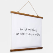 私の失敗ではない木材トップウォールタペストリー 吊り下げ型タペストリー (傾斜あり)