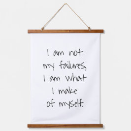 私の失敗ではない木材トップウォールタペストリー 吊り下げ型タペストリー