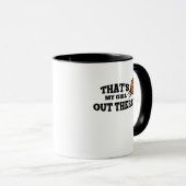 私の女の子であるお母さんのパパの発言のためのバスケットボールのギフト マグカップ (正面右)