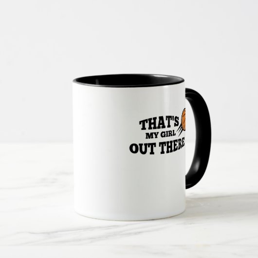 私の女の子であるお母さんのパパの発言のためのバスケットボールのギフト マグカップ (正面右)