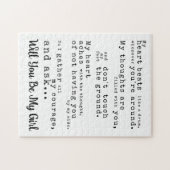 私の女の子になろう – カスタマイズ愛宣言 ジグソーパズル (横)