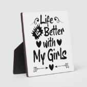 私の女の子の方が人生が良い フォトプラーク (正面)