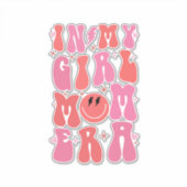 私の女の子の母の時代でレトロGroovy母の日 シール (正面)