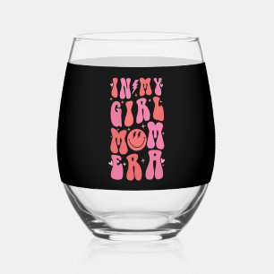 私の女の子の母の時代でレトロGroovy母の日 ステムなしワイングラス